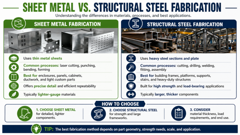 Sheet Metal vs. Structural Steel Fabrication: Which Process Is Right for Your Project?